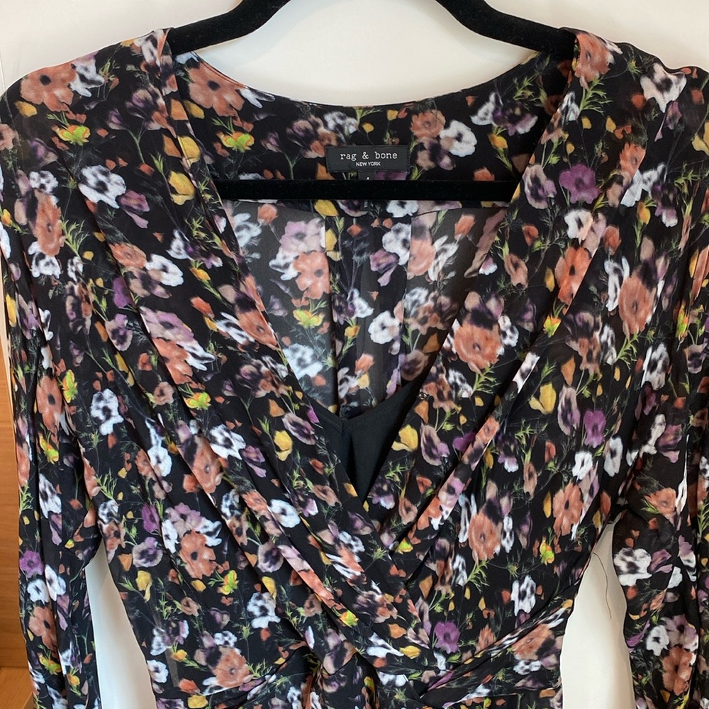 Rag & bone floral midi dress